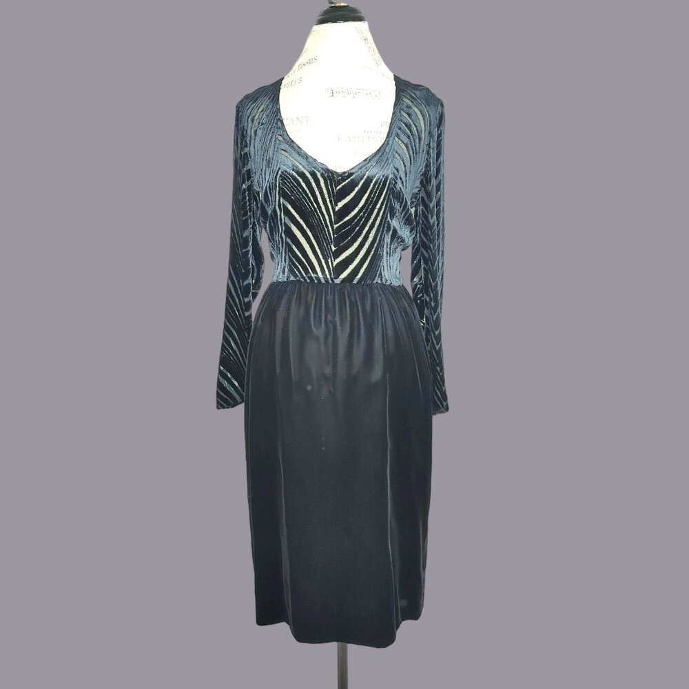 Vintage Chanel Creations Dress X Small Black Velvet